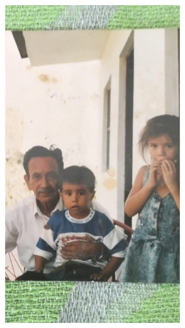 Fotografía antigua con mi abuelo